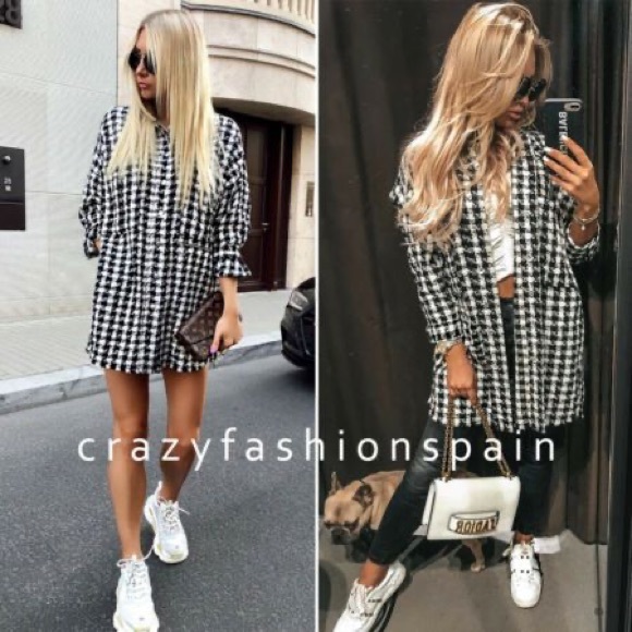 Zara | Jackets \u0026 Coats | Zara Plaid 